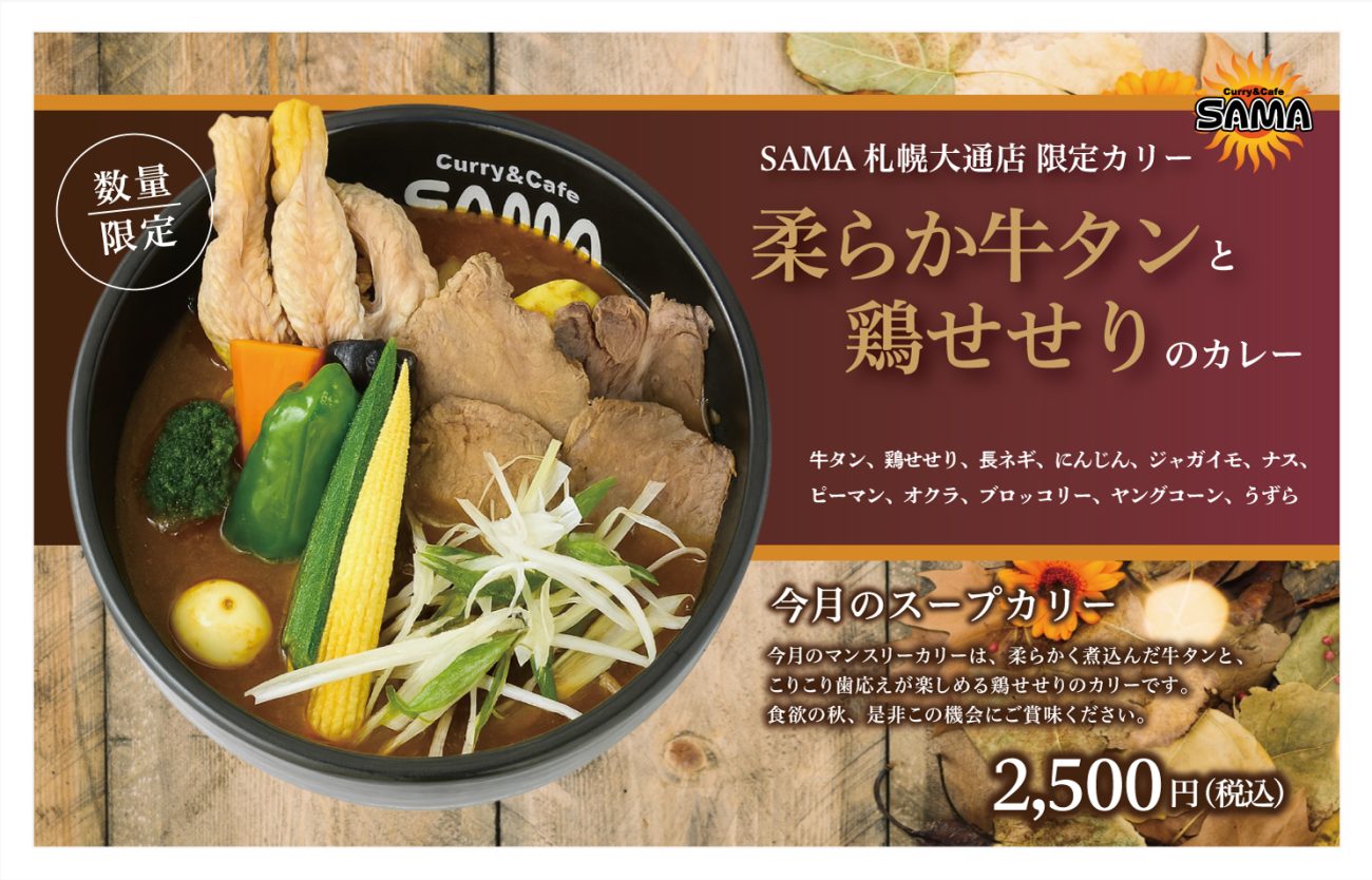 柔らか牛タンと鶏せせりのカレー